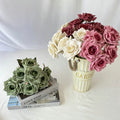 Q-2789 Artificial Elegant Rose Bouquet Artificial Rose Flowers 7 Heads Rose Flowers