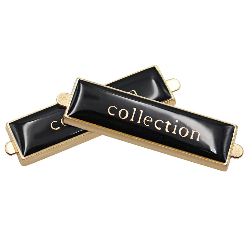 Garment Custom Clothing Label Handbag Free Sample Custom Metal Bag Logos for Clothing Metal Label