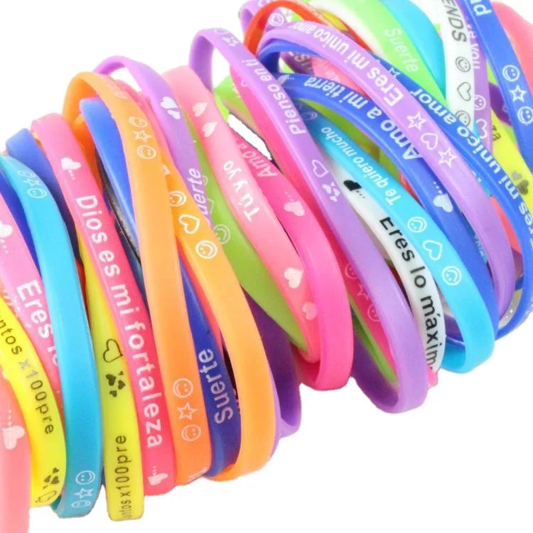 Luminous Glowing for Promotion Gift and Events Silicone Adjustable Bracelet