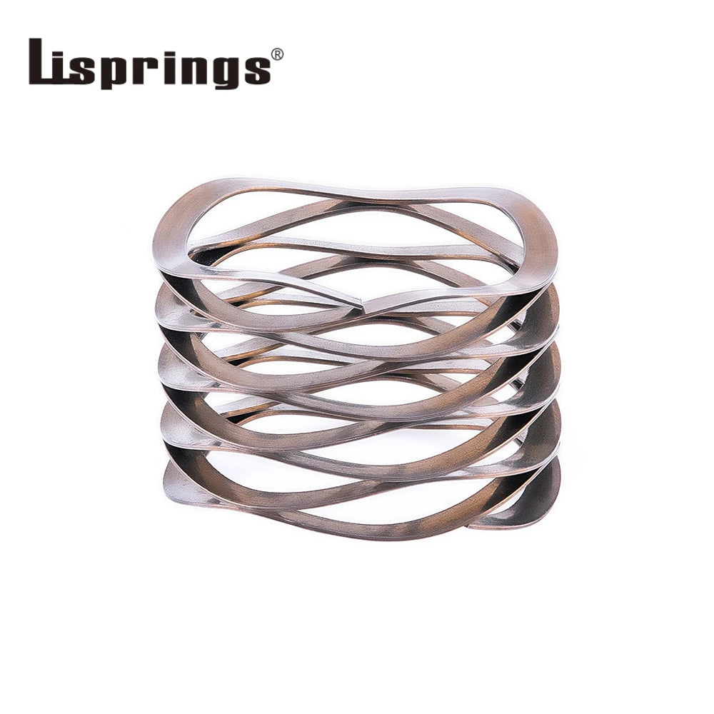 MultiWave Springs  Wavy Compression Springs with Plain Ends Stainless Steel