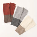 Pure Cashmere Winter Gloves Plain Color Knitted Fingerless Women Ladies Warm Fashion Cashmere Gloves & Mittens