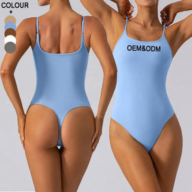 Activewear Wholesale Women Sexy Bodysuit Yoga Jumpsuit One Piece Sports Jumpsuit