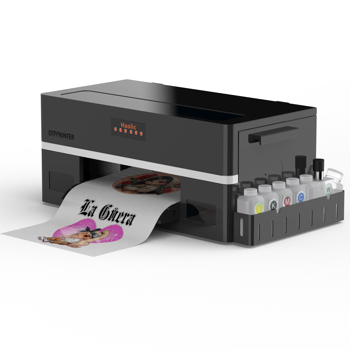 Haolic A3 XP600 DTF Printer 30CM Digital Pet Film Machine Beginner Kit DTF Black Cheap Price with 1 Year Warranty