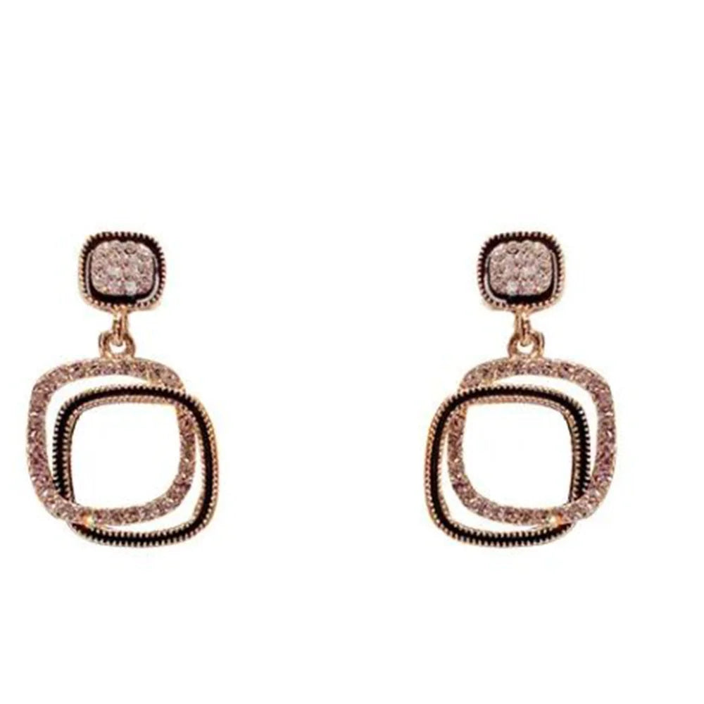 New 2023 Fashion Women Gold Plated Wholesale Brass Sterling Silver Temperament Goddess Summer Simple Earrings