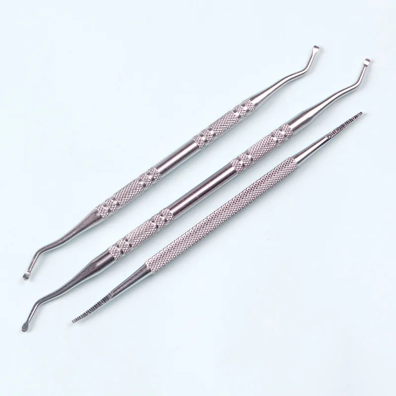 TSZS Stainless Steel Toe Nail File Foot Nail Care Hook Ingrown Double-end Ingrown Toe Correction Lifter File Manicure Clean Tool