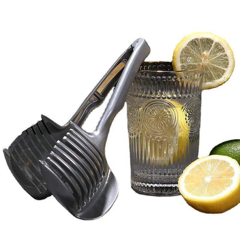 Portable Household Lemon Slicer and Potato Chips Cutter Safety Fruit and Vegetable Chopper for Milk Tea Shop Use