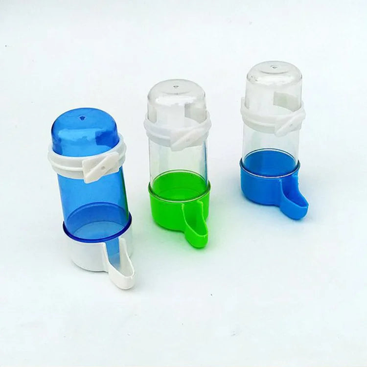 Automatic 490Ml Pet Water Bottle New Hanging Bird Water Feeder and Chicken Parrot Feeders and Drinkers