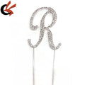 Alphabet R Shining Full Diamonds Crystal Party Cake Topper Pins Reusable Luxury for Christmas Graduation Valentine's Day Easter