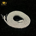 Ready to Ship Moissanite Tennis Chain Diamond Prong Set 925 Sterling Silver Eternity Band Glow Necklace Moissanite VVS Bracelet