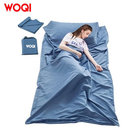WOQI Sleeping Bag Liner Travel Camping Sheet Lightweight Hotel Sheet Compact Sleep Bag Sack