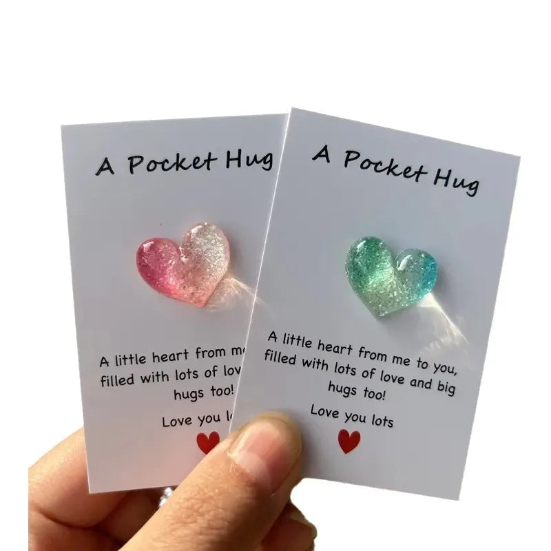Creative Cross-Border Heart-Shaped Hug Card Poignant Paper Greeting Card for Encouraging Hugs on Mother's Day Valentine's Day
