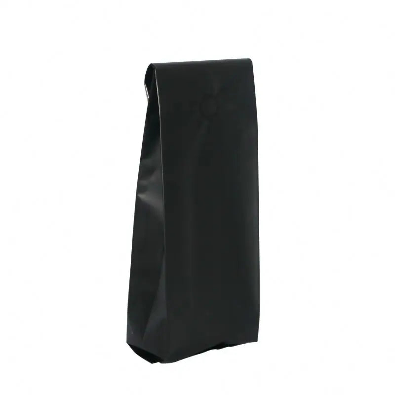 12 12Oz Zipper Coffee Bags 250G Kraft Paper 10Kg Shape 10Pcs Flat Bottom 10Oz Packaging Black 1Kg Valve for Packaging Coffee Bag
