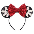 Ziming New Christmas Printed Mouse Ears Headband Kids Bow DIY Hairband Party Cosplay Festival Hairband for Children and Adult