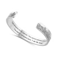 Personality 316L Stainless Steel Silver Plated Customized Engraving I Am Storm Cuff Bracelet Bangle