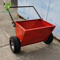 Walk-Behind Steel & Aluminum Spreader for Sand and Crumb Rubber Granules Infilling in Sports Turf and Landscaping (100kg Hopper)
