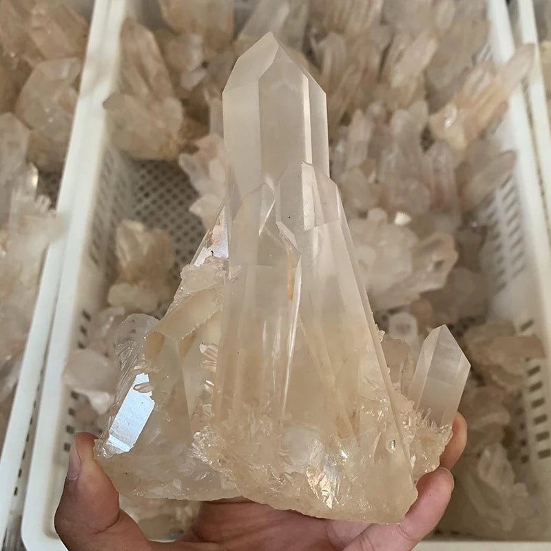 Wholesale Natural clear Quartz Big Crystal Cluster for Gifts Large Rock Quartz Crystal Clusters