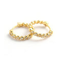 925 Sterling Silver Twist Hoop Earrings for Women Teen Girls CZ Infinity Small Hoop Earrings