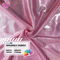 2024 New Arrivals Wholesale Fashion Colorful Golden Glitter Lurex Stretch Jersey Holographic Fabric