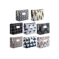 Customized Fashion Multifunctional Girl Vacation Travel Organizer With Zipper Canvas Print Cosmetic Bag Set