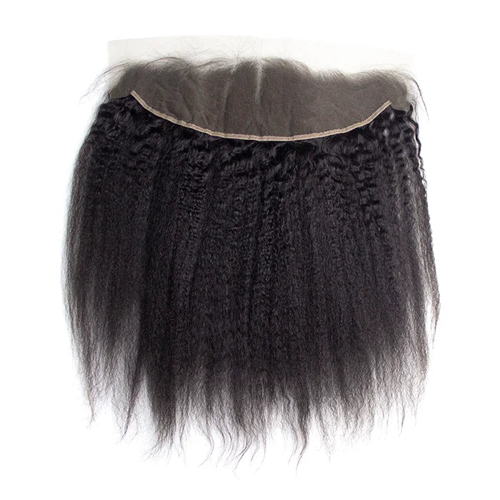 13X4 Lace Weave Natural Wholesale Cuticle Aligned Raw Unprocessed Virgin Yaki Kinky Straight Cambodian Hair Bundles With Frontal