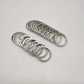 Silver-Colored Hoops Keychain Fashion Accessories - Binder Ring 15/18/20/25/28mm Diy Albums Metal Circle Ring Keyring