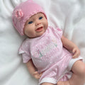 18inch Whole Body Solid Silicone Reborn Doll Girl With Artist Painted Floppy Smiling Newborn Baby Doll Can Take Bath Toy Gifts MegaBDM
