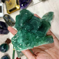 Wholesale Crystals Healing Stones Natural Green Fluorite Minerals Specimen Cluster for Healing Reiki