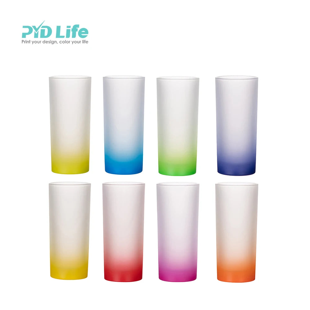2025 for Custom Sublimation Frosted Glass Tumbler Cups 10 oz Back to School Beer Mugs