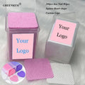 New Private Label Box Packing Nail Lint Free Wipes Custom Nail Polish Removal Wipes 200pcs