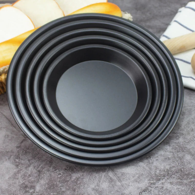 Custom Size 14 Inch 12inch  13inch  16inch  Non Stick Deep Pizza Pan Nonstick Carbon Steel Bakeware  Baking Tray Pizza Pan