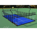 China Suppliers Steel & Tempered Glass 10x20m Customizable Outdoor/Indoor Padel Tennis Court Easy Installation 3-Year Warranty