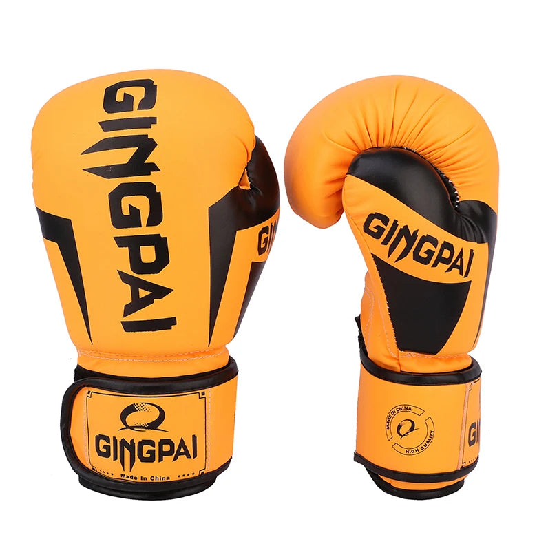 Hot Sale China Factory Custom logo Cheap Professional Leather Boxing Gloves
