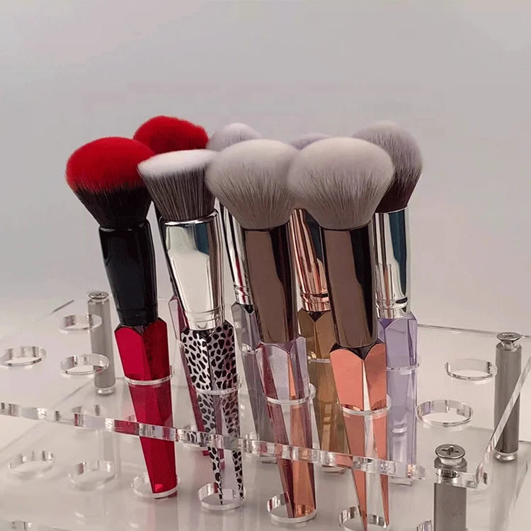 High End New Multi Color Laser Handle Nylon Hair Makeup Brush Single Loose Brush Foundation Single Powder Blusher Brush