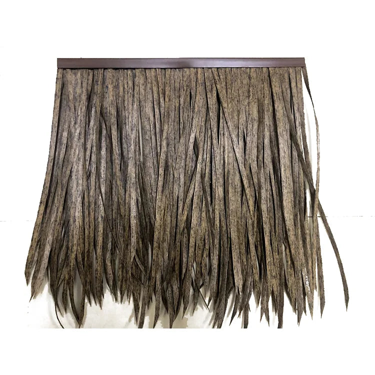 Waterproof and Fireproof Roofing Thatching African Reed Artificial Thatch Synthetic Palm Leaf Thatch