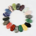 New Bulk Natural Gemstone Mini Coffin Lid Shape Stone Agate Amethyst Hand Carved for Making 3cm 2cm