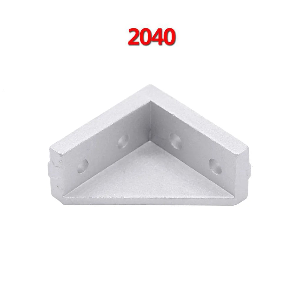 SDPSI 2040 Industrial Aluminum Profile Fastener 5pcs/lot 20x40 Corner Fitting Angle Aluminum Bracket Compatible 2040 Industrial