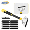 DCHOA Industrial & DIY Window Glass Razor Cleaning Blade Scraper with 10PCS Extra Metal Blades Customizable OEM Support