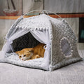 Indoor Foldable Sofa Luxury Elevated Cave Tent Pet Dogs Cat House Bed Customized Logo Solid Pet Cages Carriers & Houses PASTE