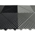 Modern Anti-Slip Interlocking Garage Car Workshop Floor Tiles Indoor/Outdoor PP Vinyl Drainage Flooring Workshop Graphic