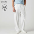 Customization Fit Men's Dress Casual Lightweight Breathable Linen Pants Worsted Plain Dyed Colored Straight MOQ 50-100pcs Small