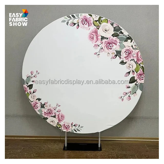 Wholesale Pink Iridescent Shimmer Sequin Aluminum Alloy Wall Panel Backdrop Flower Party Decoration Custom Logo Cartoon Style