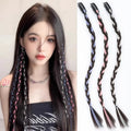 Hot-selling Unique Highlights Braided Hair Wigs Twist Boxing Braids Sweet Cool Hot Girls Clip in Hair Extension
