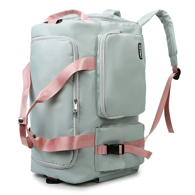 Custom Logo Dry and Wet Separation Gym Yoga Bags Weekend Overnight Travel Backpack Short Business Trip Sports Duffel Bag MegaBDM