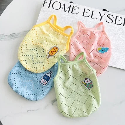 Wholesale Custom Logo Breathable Comfortable Super Soft Cute Animal Print Multi Colors Dog Cat All-season Custom Size 140g