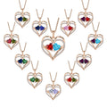 YILUN 925 Sterling Silver Eternal Love Heart Pendant Necklace Personalized Rose Gold Plated CZ Heart Necklace for Women 2025