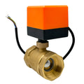 1-1/2" Brass Motorized Ball Valve 220V 12V 24V DN40 Brass Two Way BSP Connection Electric Valve for Water Use