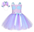 Wholesale Purple Shell Girl Tutu Dress Mermaid Princess Dance Dress Mermaid Headpieces Tutu Skirts for Girls and Kids
