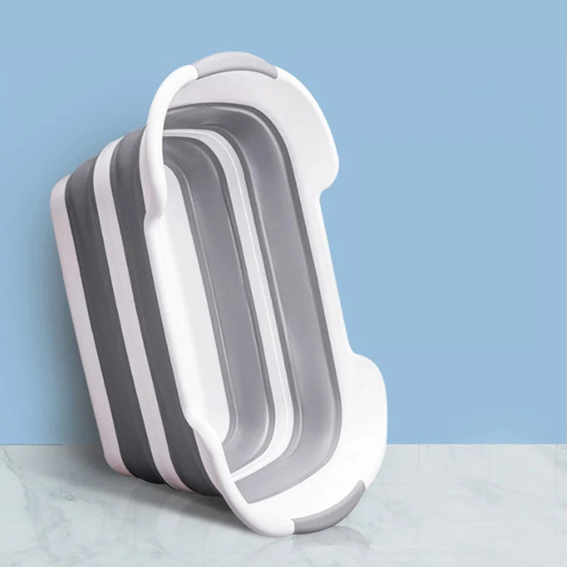 Multi Functional Folding Pet Silicon Bath Tub Collapsible Laundry Basket Collapse Storage Box