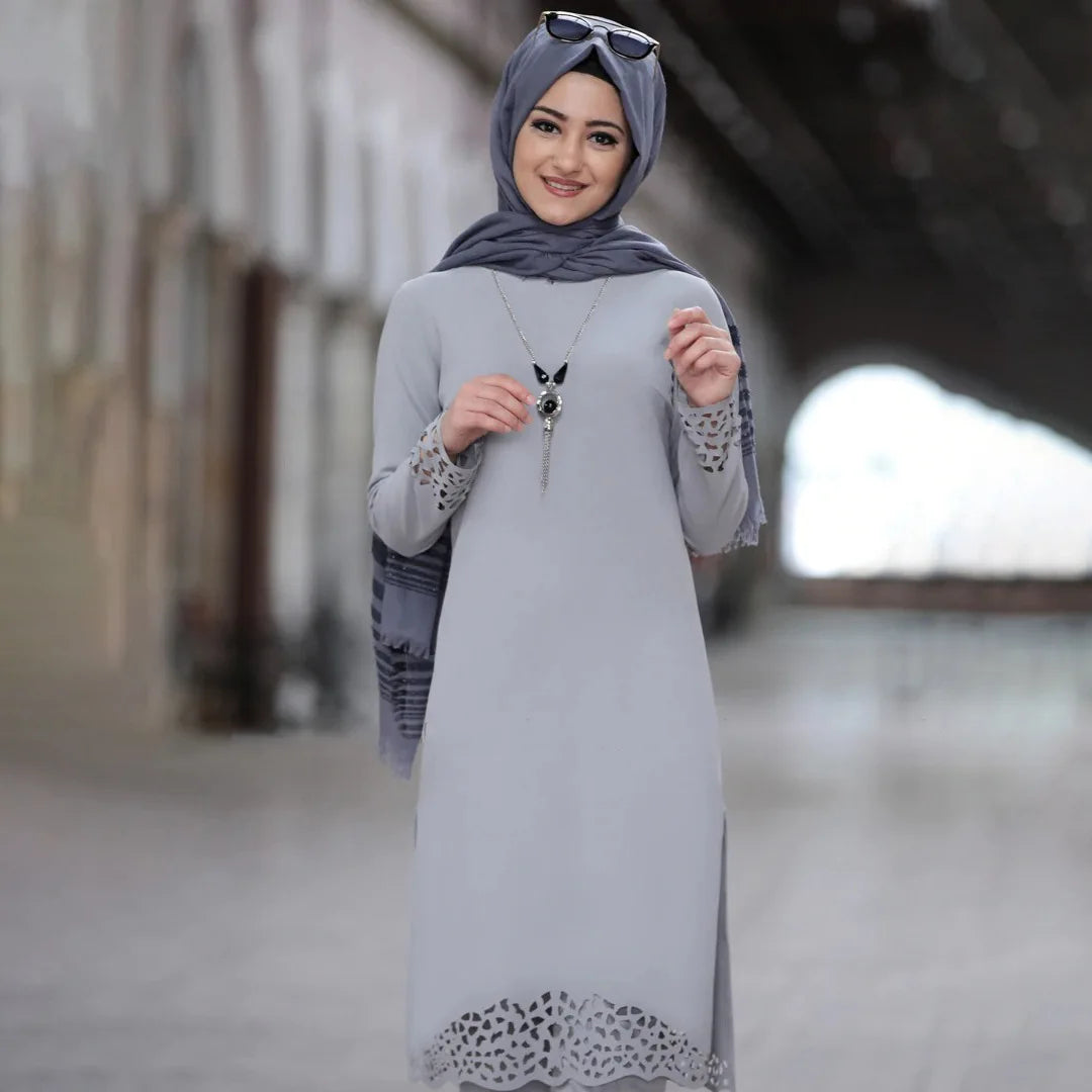 Traditional Middle East Pakaian Wanita Muslim Ethnic Clothing Women 2 Pieces Outfit Pants Set Clothing 2025