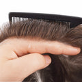 LIGHT03 0.03mm Thin Skin V Loop Hair System 80% Density Men's Wigs Toupee Made with Remy Indian Hair